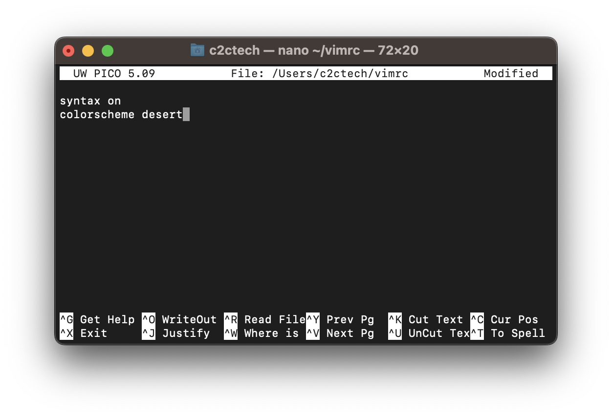 Adding Color Scheme for Syntax Highlighting for VIM